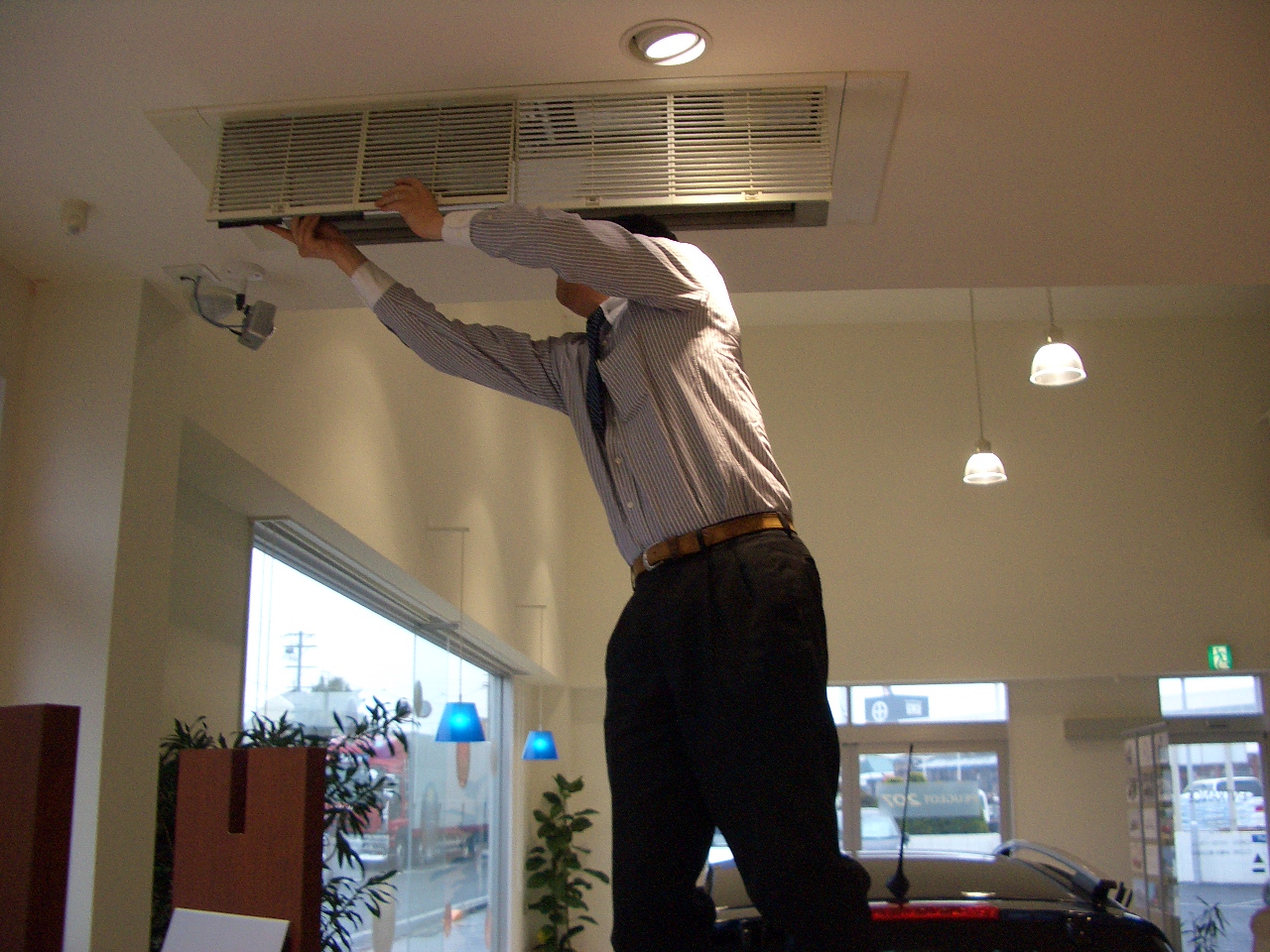 ショールームにて