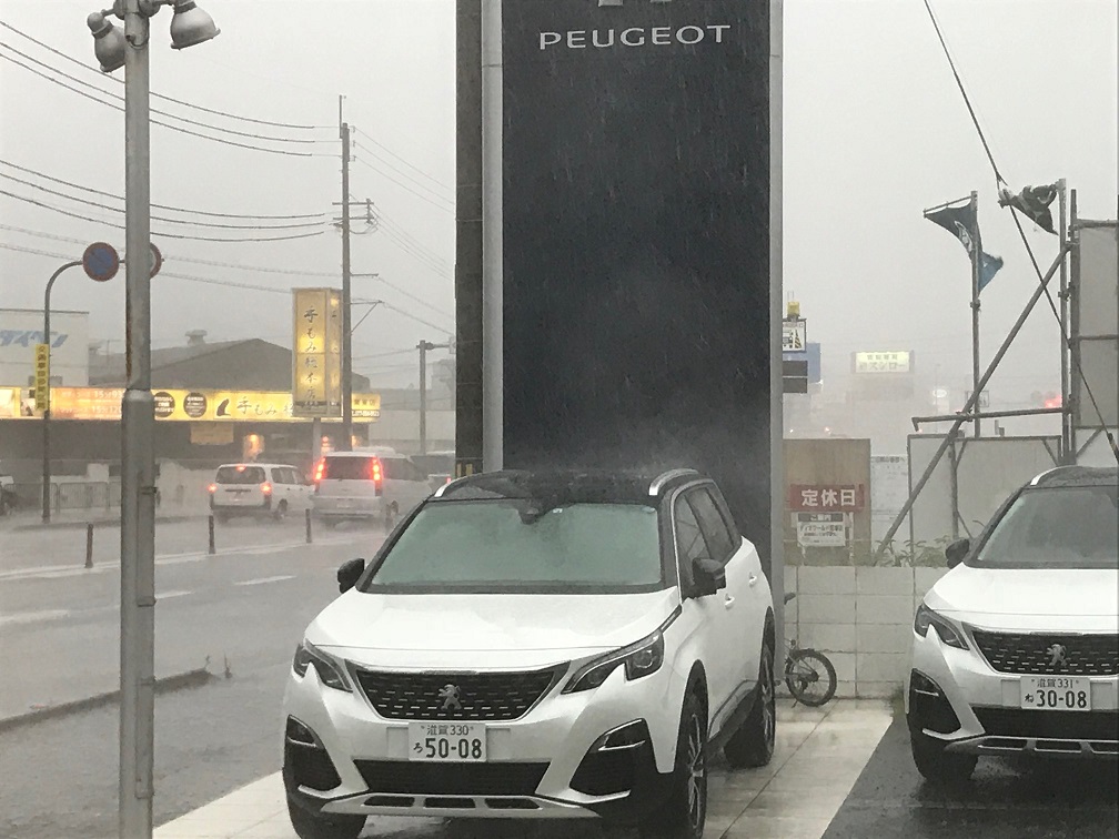 突然の豪雨・・・