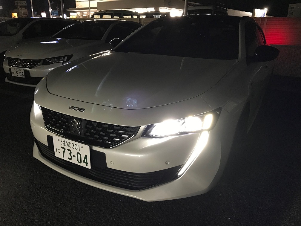 夜に見る508SW
