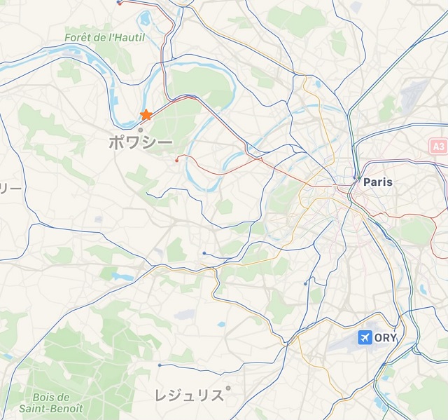 布地　パリ セーヌ川周辺 地図 布地 パリ セーヌ川周辺 地図 セーヌ川 in Île-de-France
